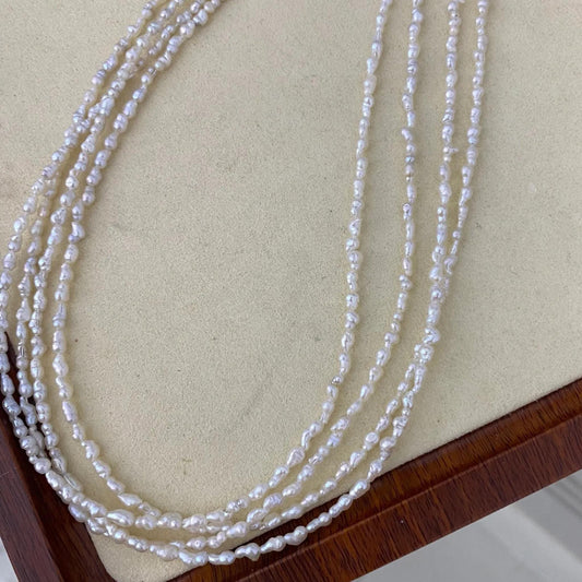 Natürliche barocke Süßwasserperlen zum Schmuckbasteln, unregelmäßige Perlenstränge für DIY Armband Halskette, organischer Stil