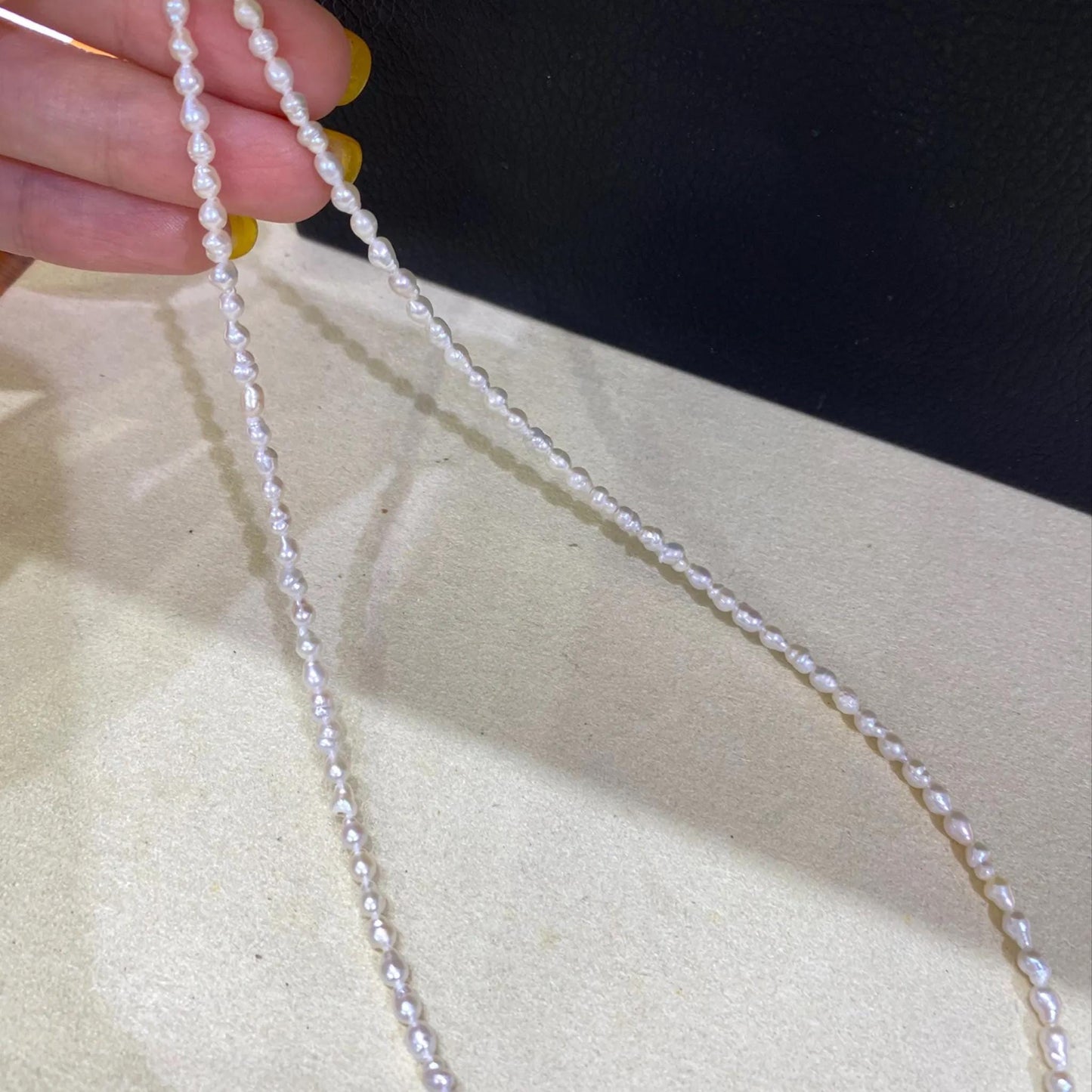 Natural Irregular Baroque Freshwater Pearl Beads Strand for Jewelry Making DIY, Small White Pearls for Necklace Bracelet, Tiny Nugget Beads