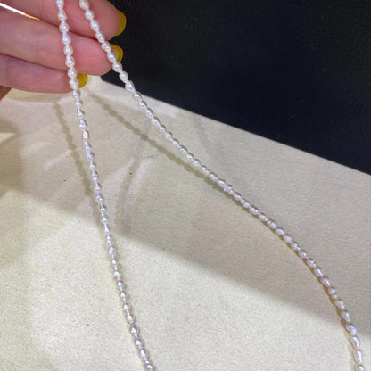 Natural Irregular Baroque Freshwater Pearl Beads Strand for Jewelry Making DIY, Small White Pearls for Necklace Bracelet, Tiny Nugget Beads