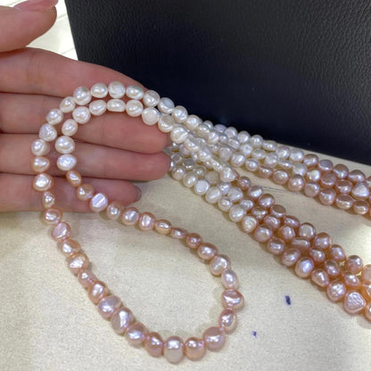Natural Gradient Baroque Freshwater Pearl Strand for Jewelry Making, Irregular Large Nugget Beads for Necklace Bracelet DIY Design