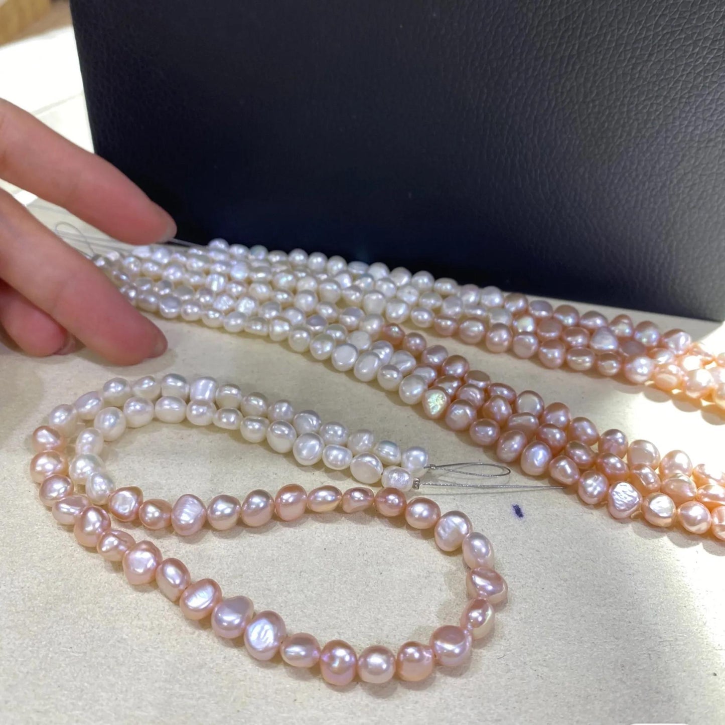 Natural Gradient Baroque Freshwater Pearl Strand for Jewelry Making, Irregular Large Nugget Beads for Necklace Bracelet DIY Design