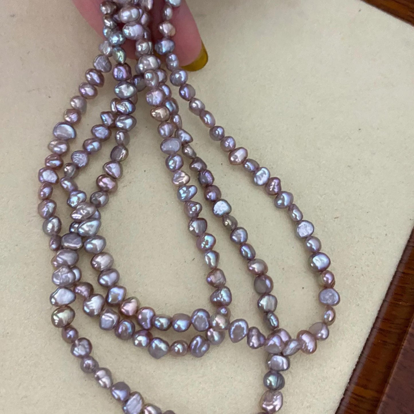 Elektroplattierte Barockperlen in Lila, Unregelmäßige Süßwasserperlen für DIY Schmuck, Bastelperlen, Chunky Nugget Look