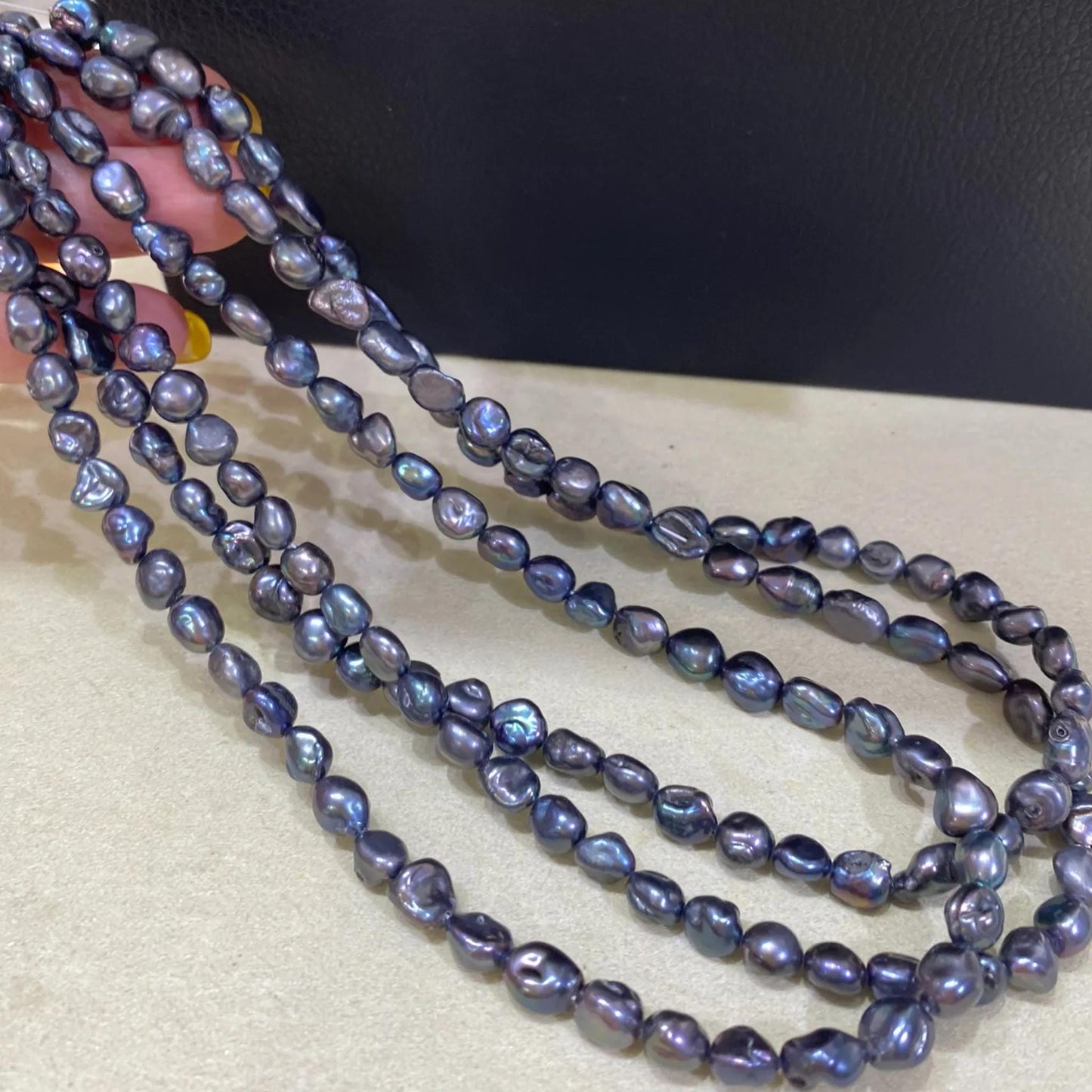 Natural Irregular Freshwater Pearls for Jewelry Making, Peacock Blue Luster Beads, Chunky Nugget Loose Beads for Necklace Bracelet DIY