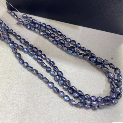 Natural Irregular Freshwater Pearls for Jewelry Making, Peacock Blue Luster Beads, Chunky Nugget Loose Beads for Necklace Bracelet DIY