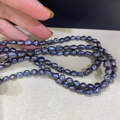 Natural Irregular Freshwater Pearls for Jewelry Making, Peacock Blue Luster Beads, Chunky Nugget Loose Beads for Necklace Bracelet DIY