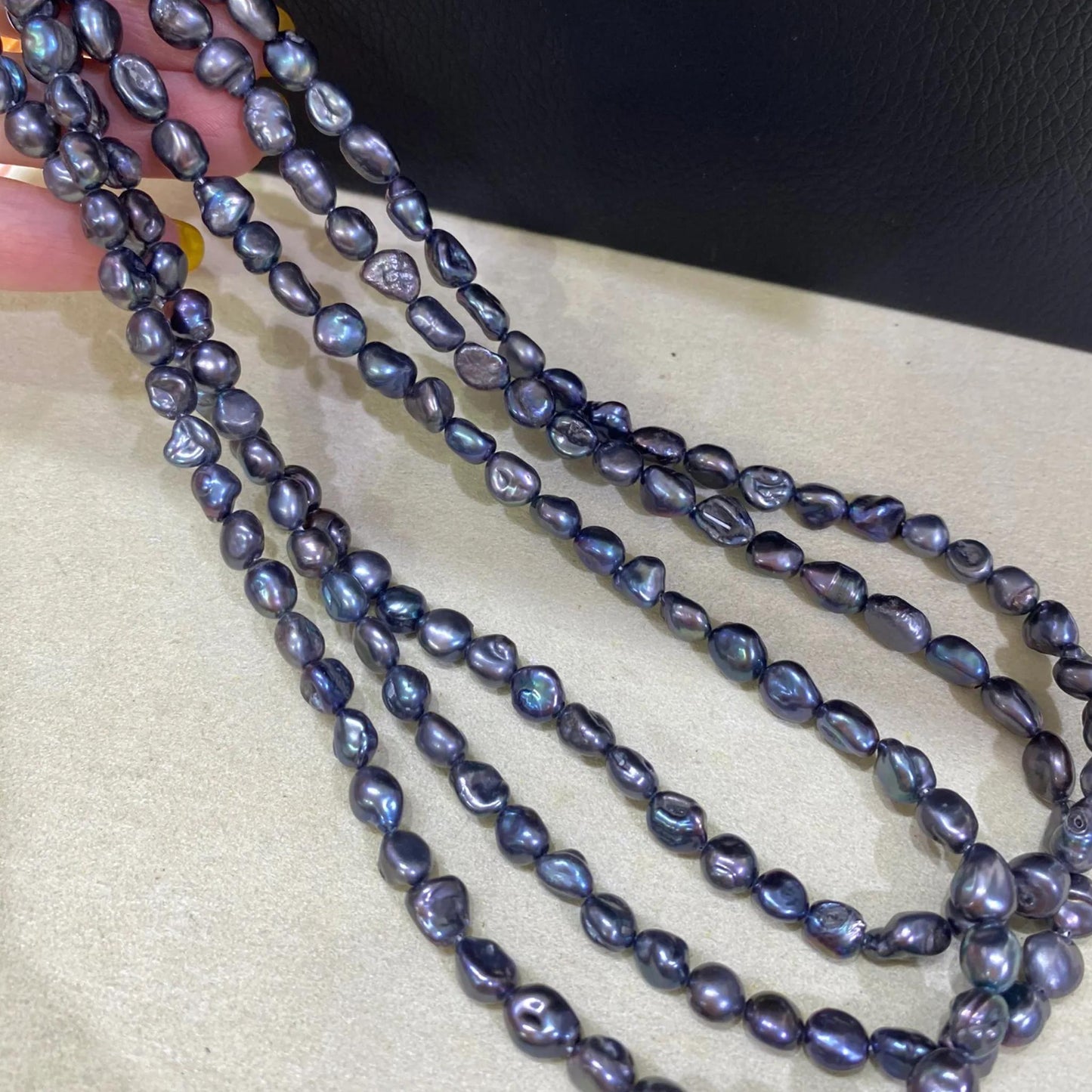 Natural Irregular Freshwater Pearls for Jewelry Making, Peacock Blue Luster Beads, Chunky Nugget Loose Beads for Necklace Bracelet DIY