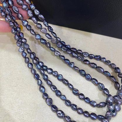 Natural Irregular Freshwater Pearls for Jewelry Making, Peacock Blue Luster Beads, Chunky Nugget Loose Beads for Necklace Bracelet DIY