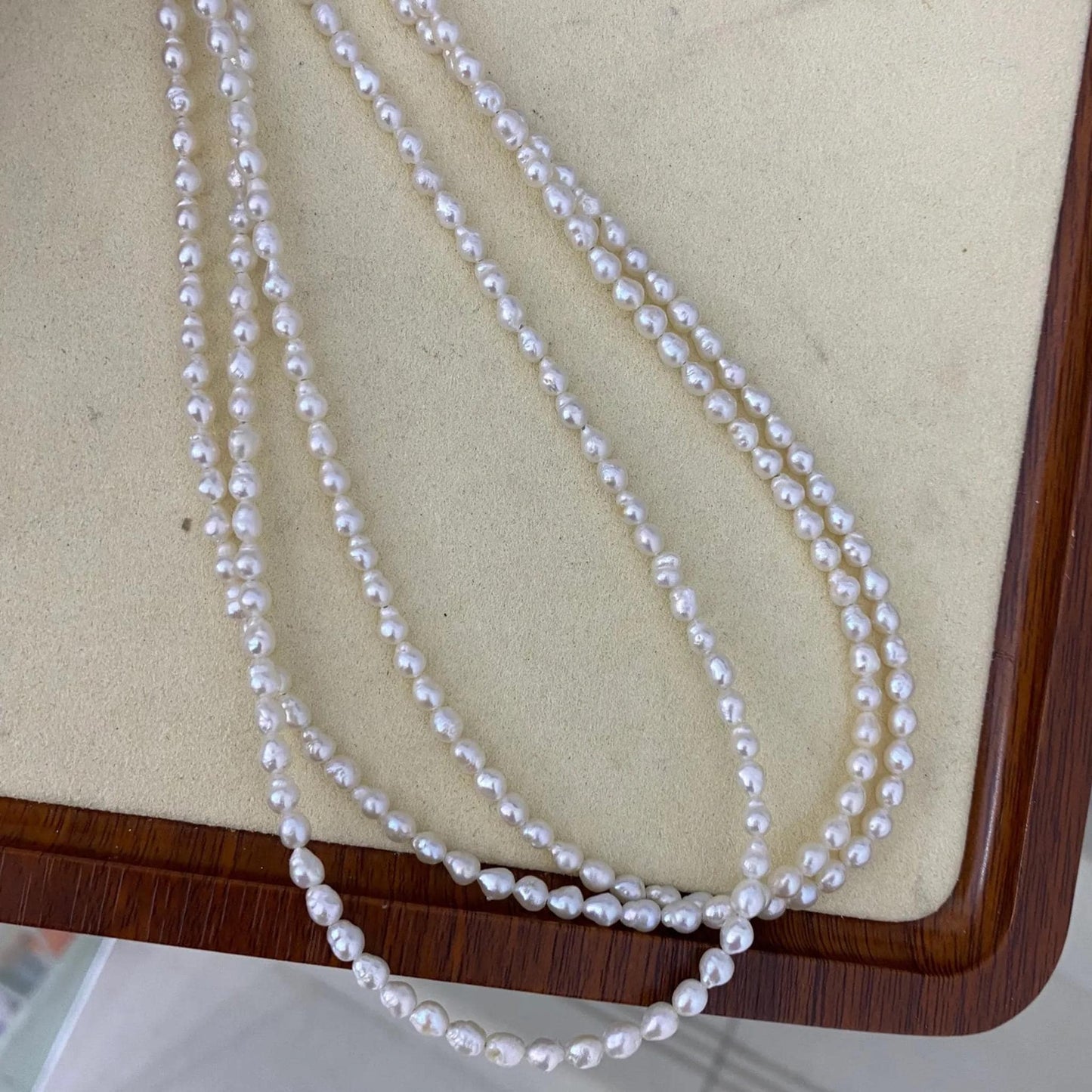 Natural Irregular White Freshwater Pearls for Jewelry Making, Teardrop Loose Beads for Boho Wedding Necklace Bracelet Craft DIY Supply