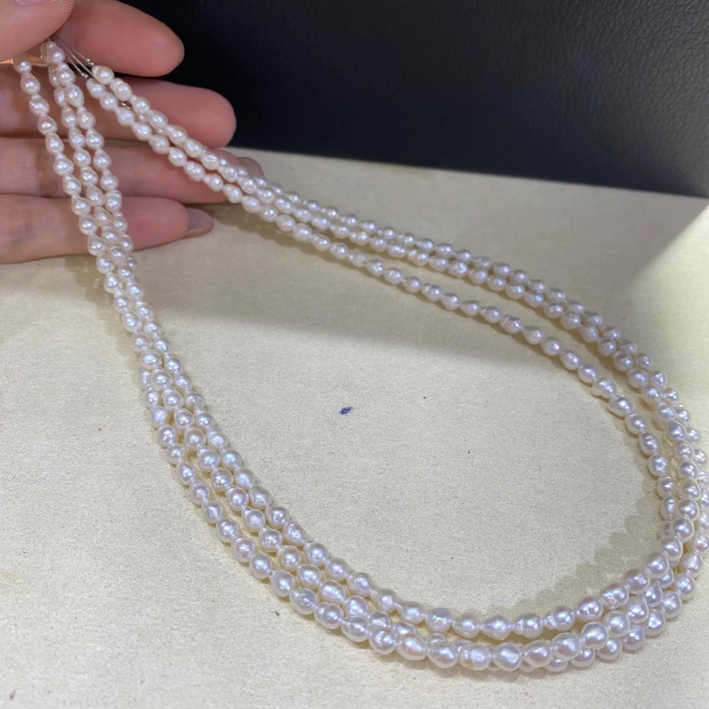 Natural Irregular White Freshwater Pearls for Jewelry Making, Teardrop Loose Beads for Boho Wedding Necklace Bracelet Craft DIY Supply