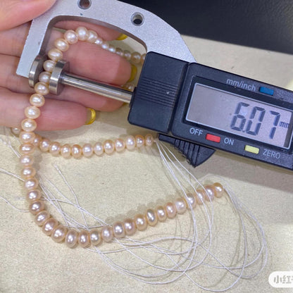 Natürliche Süßwasserperlen Strang für Schmuckherstellung, Barock Oval Perlen in Pfirsich Orange, DIY Schmuck Zubehör kleine Beads