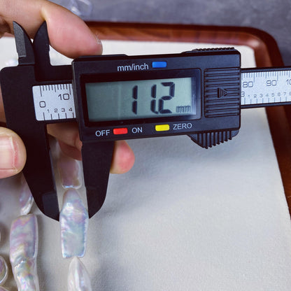 Natürliche Barockperlen Strang · Tropfenform & Rechteckform · 36 cm · 10–16 mm · Ungewöhnliche Perlen für Schmuckherstellung DIY Boho