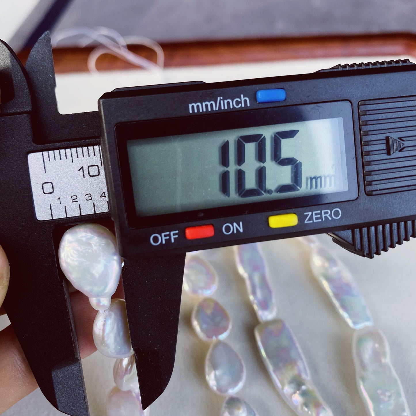 Natürliche Barockperlen Strang · Tropfenform & Rechteckform · 36 cm · 10–16 mm · Ungewöhnliche Perlen für Schmuckherstellung DIY Boho