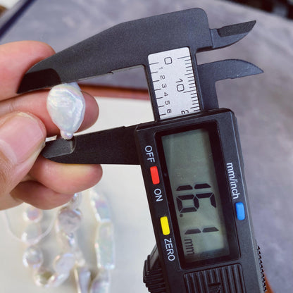 Natürliche Barockperlen Strang · Tropfenform & Rechteckform · 36 cm · 10–16 mm · Ungewöhnliche Perlen für Schmuckherstellung DIY Boho
