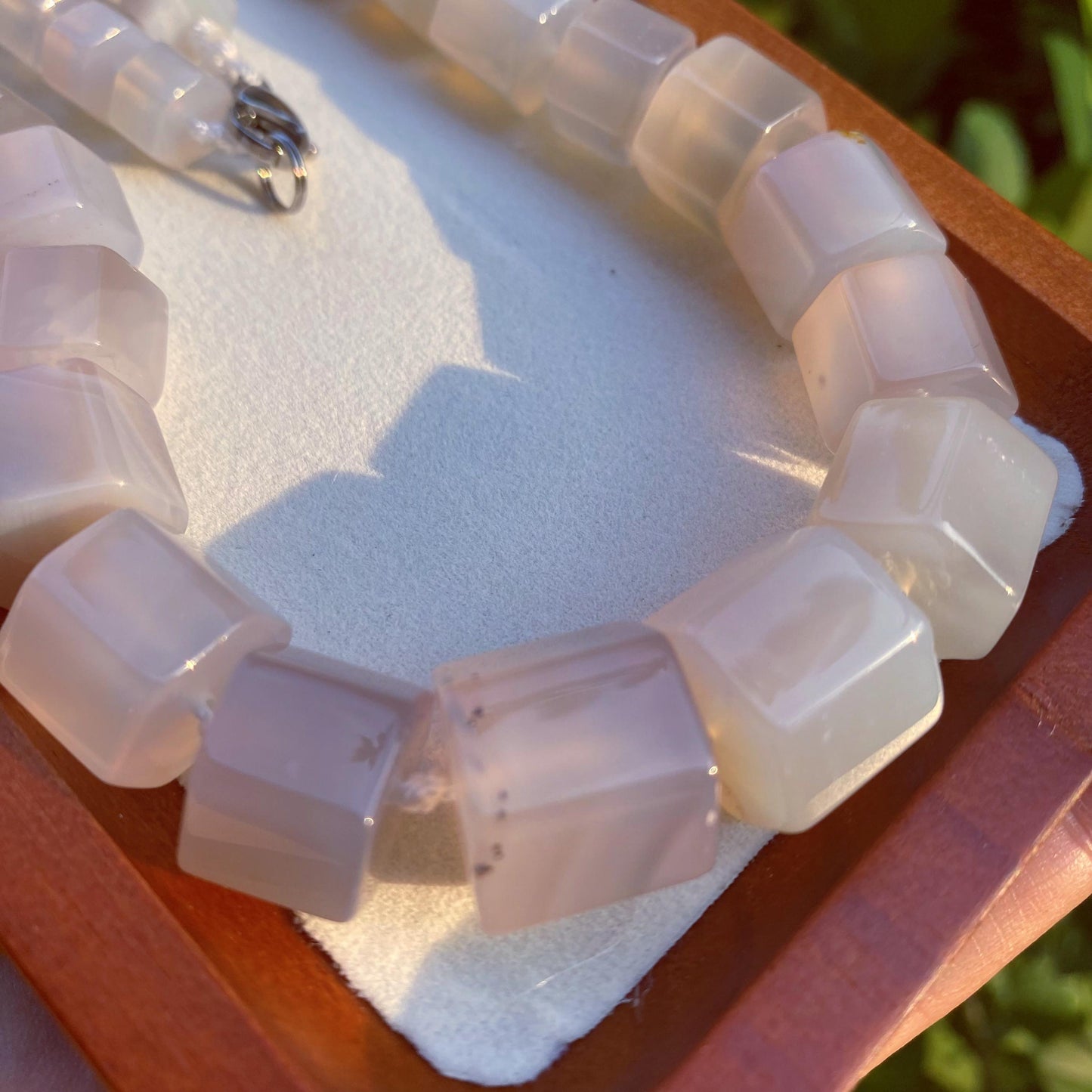 Natürliche Edelstein Perlen Stränge · Unikate für DIY Schmuck · Boho Rohstein, Jade, Achat, Chalcedon · Handpolierte Unregelmäßige Perlen