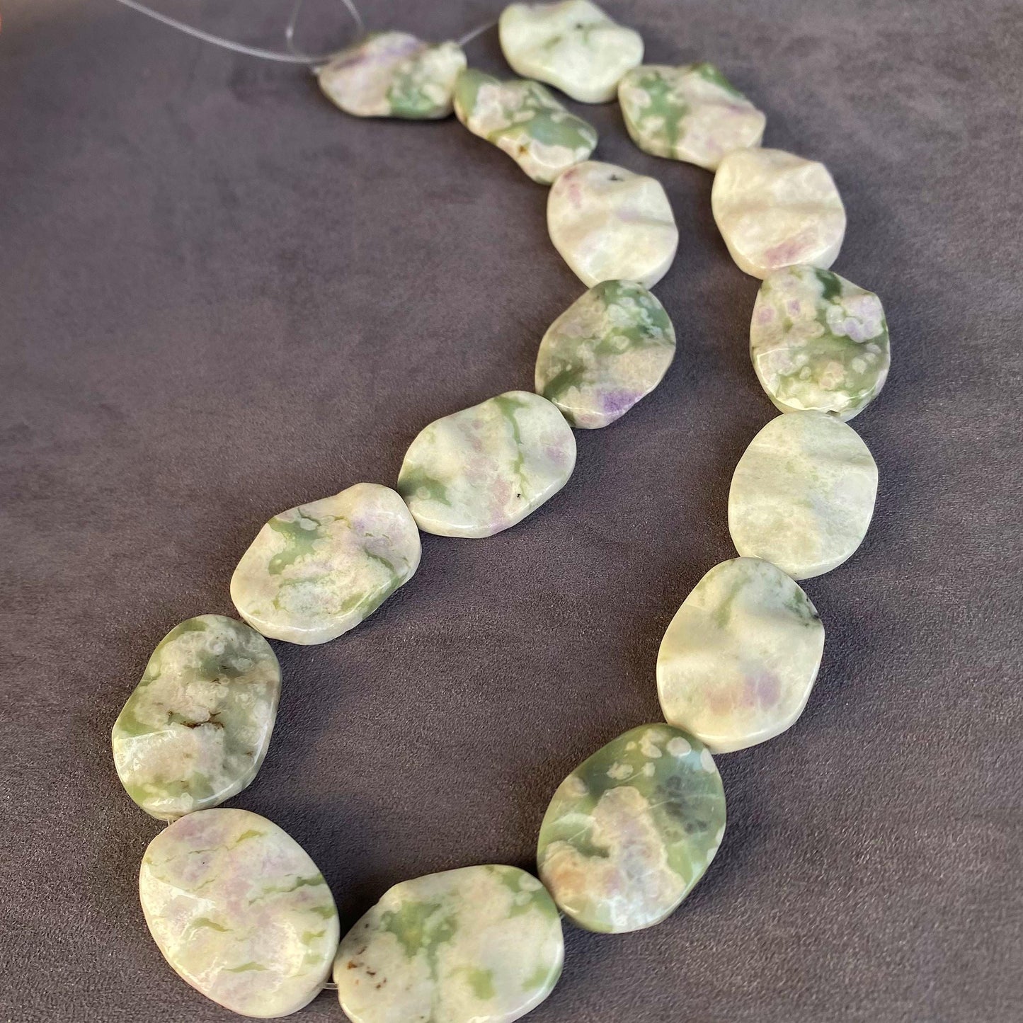 Naturstein Perlenstränge für DIY Schmuck · 7 Varianten Achat Jade Amazonit Jaspis Karneol · Handpolierte Edelsteinperlen 38cm