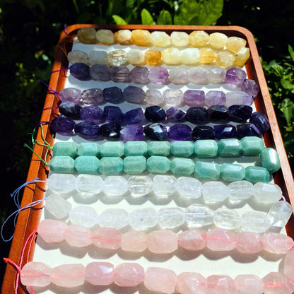 Natürliche Amazonit Nugget Perlen, türkisgrüne Edelstein Strang für Schmuckherstellung, Boho DIY Bastelperlen, Heilstein Armband Kette