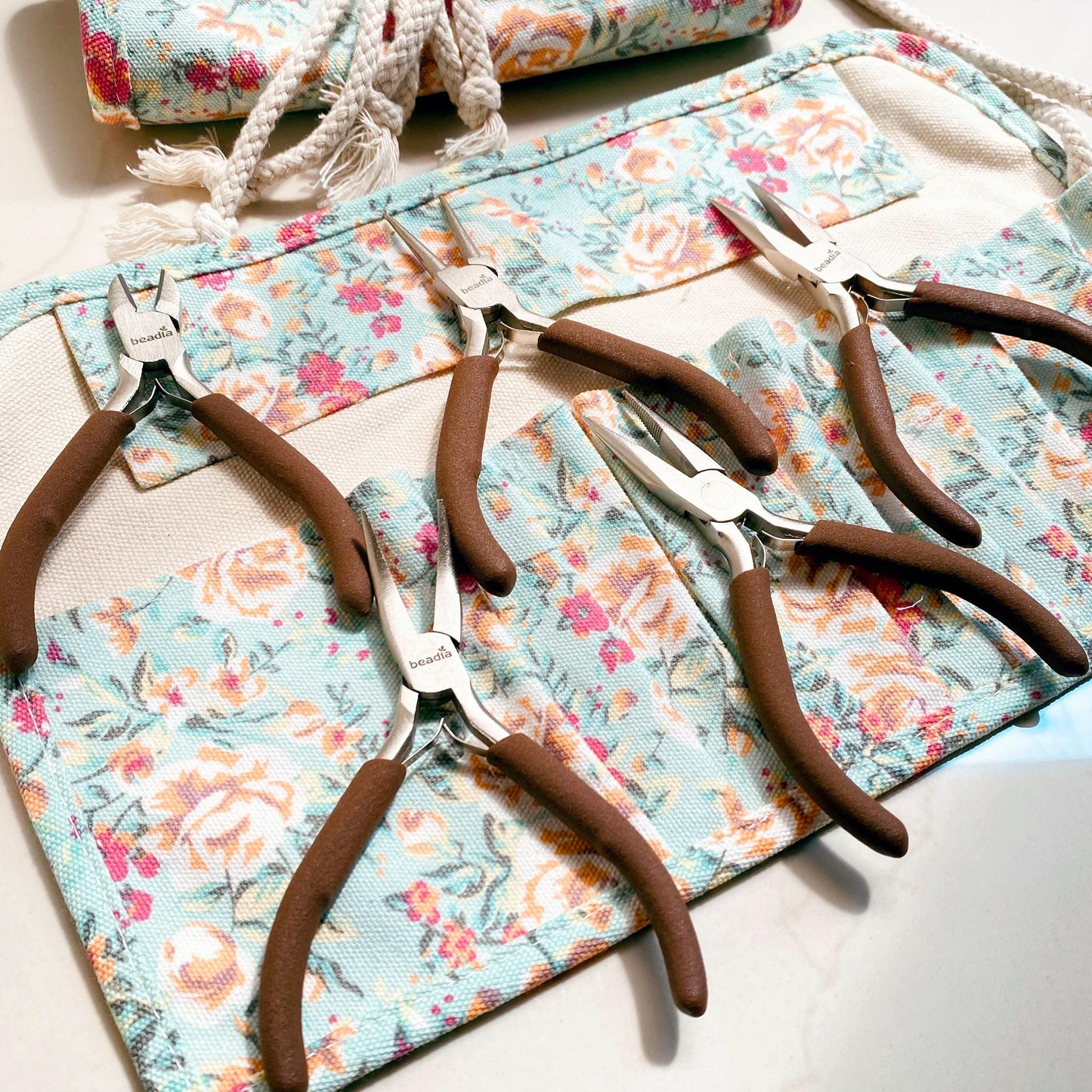 Schmuckzange Set für DIY Schmuckherstellung aus Edelstahl, präzises Bastelwerkzeug für Armband, Ohrringe, Geschenk für Bastler