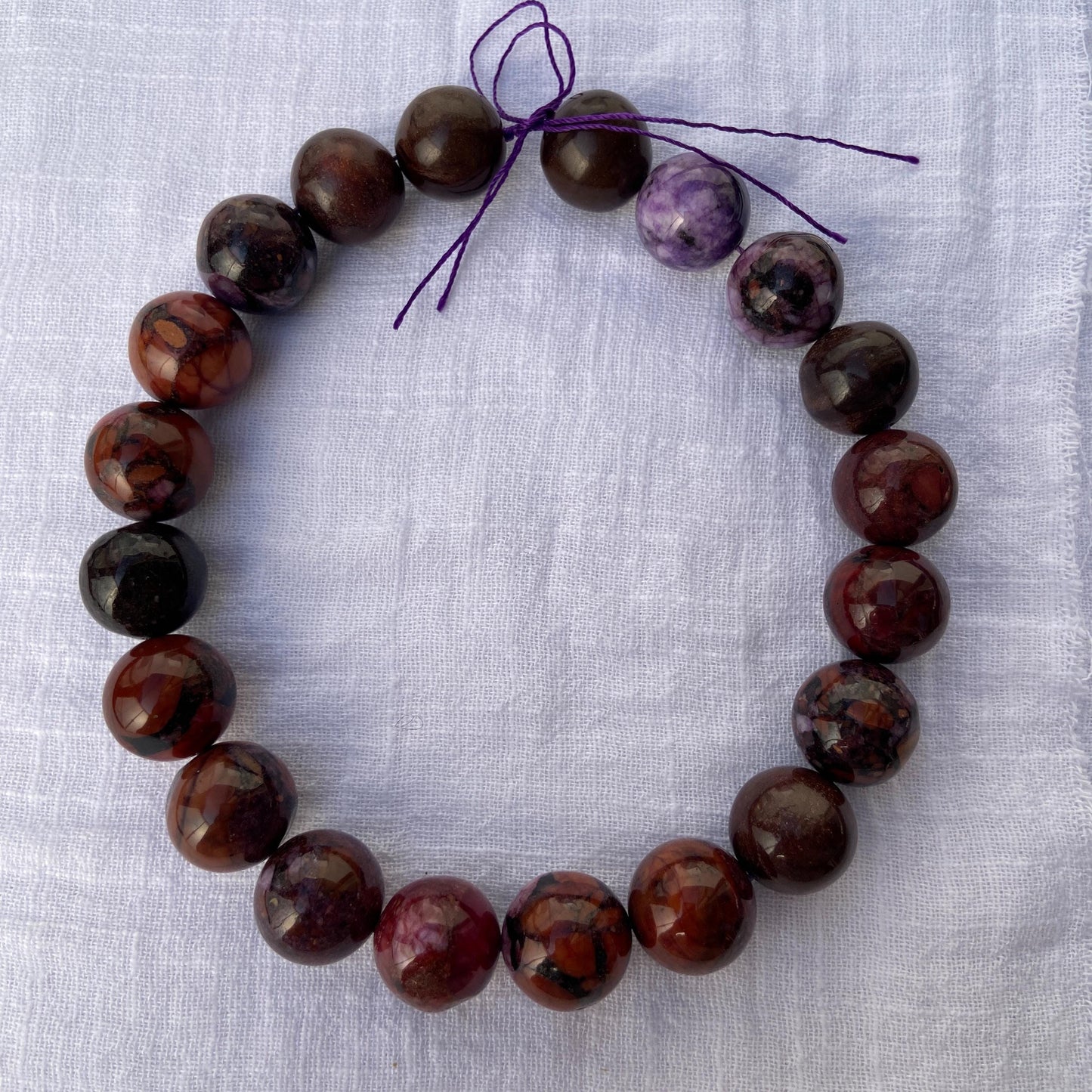 Natürliche Rote Jaspisperlen für Schmuckherstellung, Polierte Rundsteine, Boho Chakra Edelstein Strang für DIY Armbänder und Halsketten