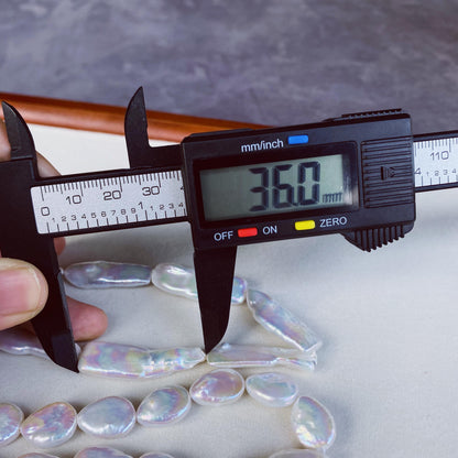 Natürliche Barockperlen Strang · Tropfenform & Rechteckform · 36 cm · 10–16 mm · Ungewöhnliche Perlen für Schmuckherstellung DIY Boho