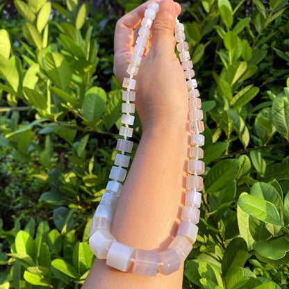 Natürliche Edelstein Perlen Stränge · Unikate für DIY Schmuck · Boho Rohstein, Jade, Achat, Chalcedon · Handpolierte Unregelmäßige Perlen