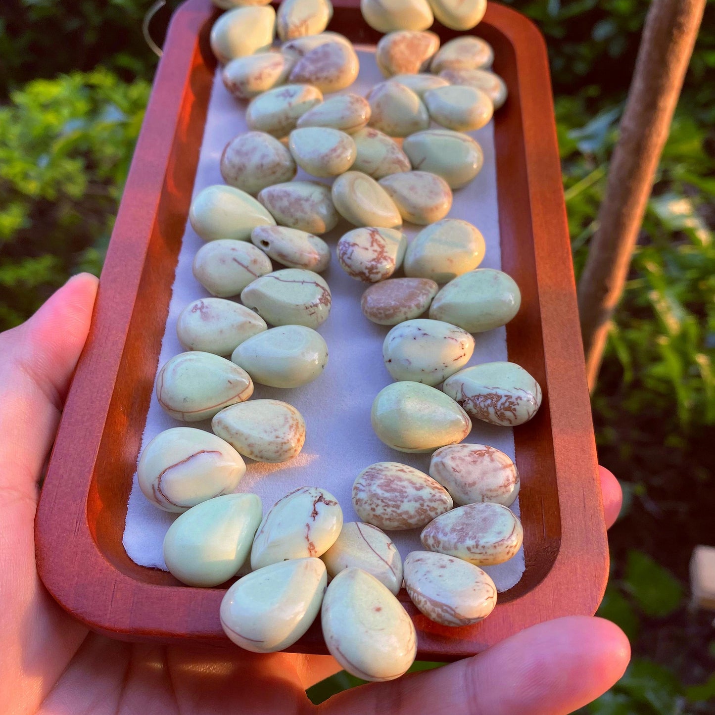 Naturstein Perlenstränge für DIY Schmuck · 7 Varianten Achat Jade Amazonit Jaspis Karneol · Handpolierte Edelsteinperlen 38cm