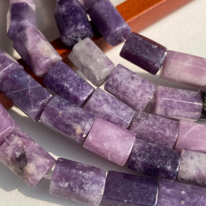 Natürliche brasilianische violette Jadeperlen für Schmuckherstellung Boho DIY Armband Halskette Energie Heilstein Bastelperlen