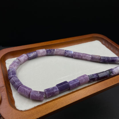 Natürliche brasilianische violette Jadeperlen für Schmuckherstellung Boho DIY Armband Halskette Energie Heilstein Bastelperlen