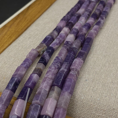 Natürliche brasilianische violette Jadeperlen für Schmuckherstellung Boho DIY Armband Halskette Energie Heilstein Bastelperlen