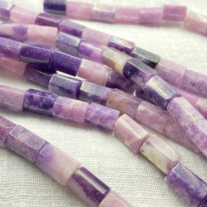 Natürliche brasilianische violette Jadeperlen für Schmuckherstellung Boho DIY Armband Halskette Energie Heilstein Bastelperlen