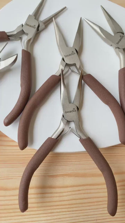 Schmuckzange Set für DIY Schmuckherstellung aus Edelstahl, präzises Bastelwerkzeug für Armband, Ohrringe, Geschenk für Bastler